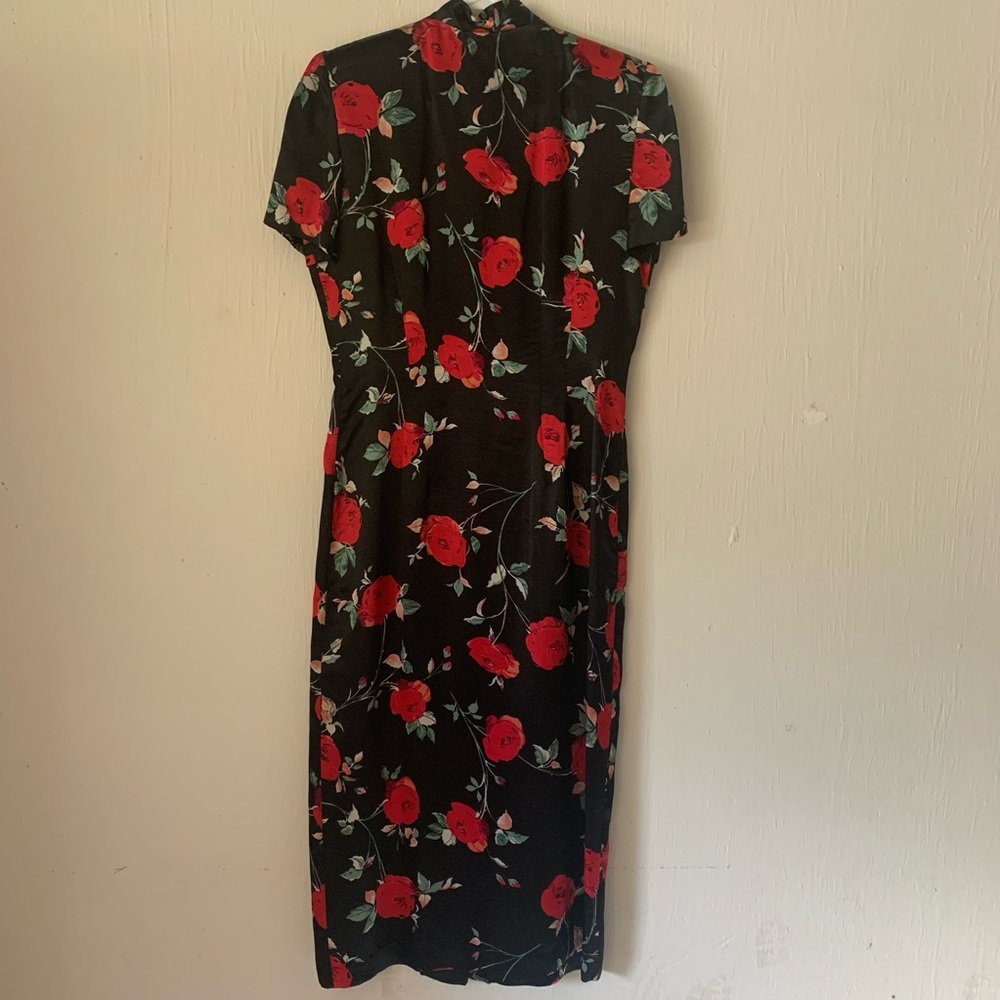 Vintage Asian Inspired Midi Dress - Picture 3 of 4